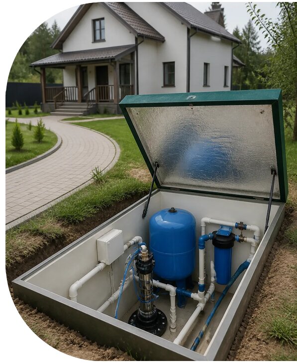 Автономное водоснабжение дома в Находке от 154725 р. | АПаруса-Нхд