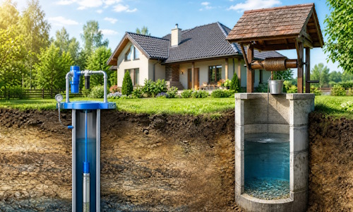 Автономное водоснабжение загородного дома Находка: скважина или колодец 